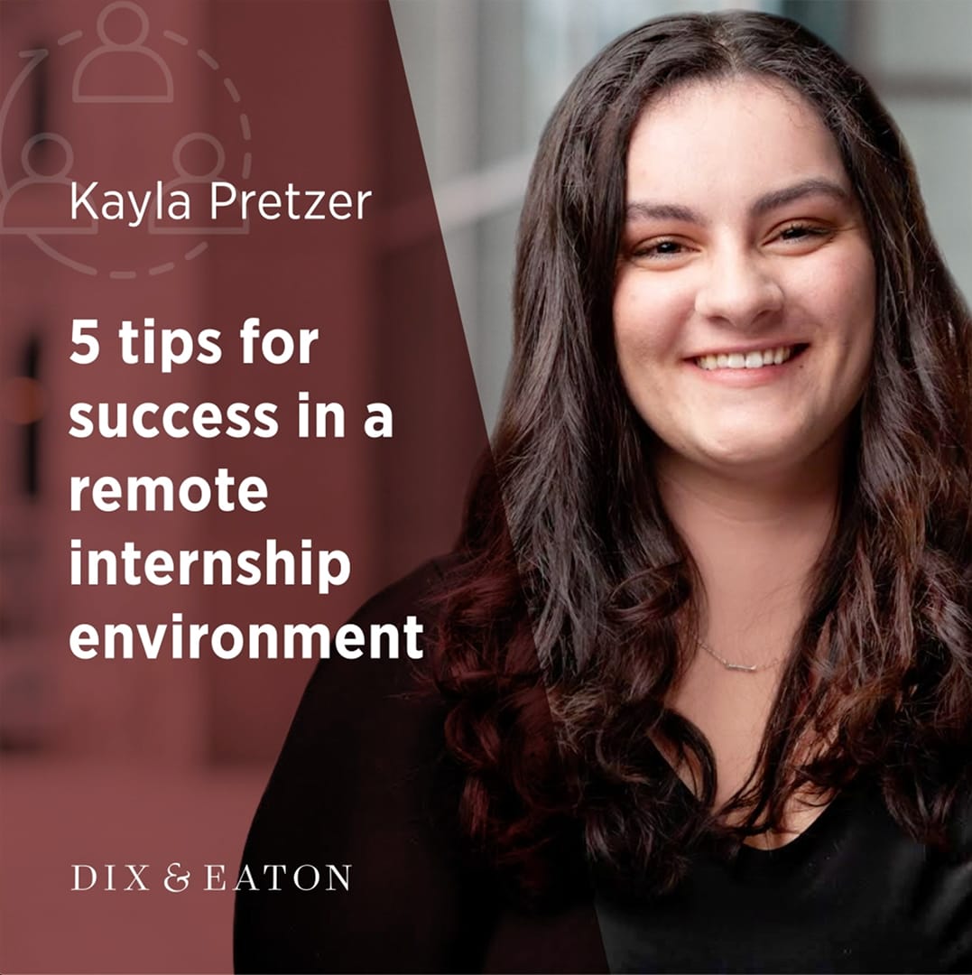 5 tips for success in a remote or hybrid internship environment